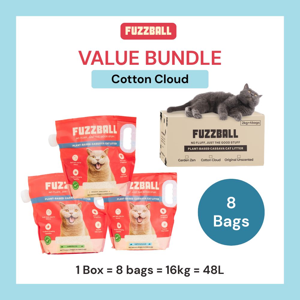 Value Bundle (Bags) - Fuzzball Cassava Cat Litter