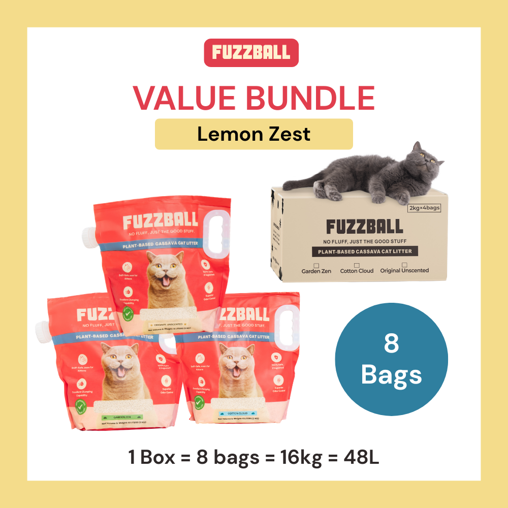 Value Bundle (Bags) - Fuzzball Cassava Cat Litter