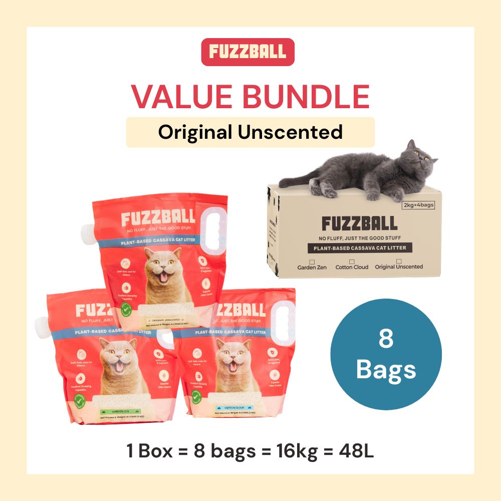 Value Bundle (Bags) - Fuzzball Cassava Cat Litter